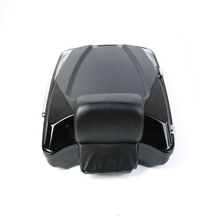 CFP Black Extended Razor Chopped Tour Pak Motorcycle Trunk for  Touring 1996-2017 Motor Tail Boxes